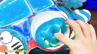 BLUE DOREMON Slime ! Mixing Random Things into STORE BOUGHT Slime ! Satisfying Slime Videos #350