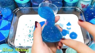 BLUE UNICORN Slime ! Mixing Random Things into GLOSSY Slime ! Satisfying Slime Videos #349