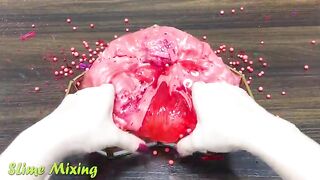 RED MICKEY MOUSE Slime ! Mixing Random Things into GLOSSY Slime ! Satisfying Slime Videos #347