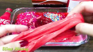 COCACOLA Slime ! Mixing Random Things into GLOSSY Slime ! Satisfying Slime Videos #339