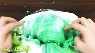 GREEN Slime ! Mixing Random Things into GLOSSY Slime ! Satisfying Slime Videos #338