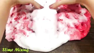 RED Slime ! Mixing Random Things into GLOSSY Slime ! Satisfying Slime Videos #337