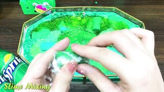 GREEN SPRITE Slime ! Mixing Random Things into GLOSSY Slime ! Satisfying Slime Videos #327