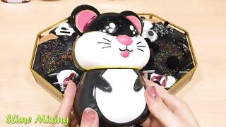 BLACK CAT ! mix random into glossy! Satisfying Slime Video #322