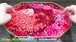 RED Slime ! Mixing Random Things into GLOSSY Slime ! Satisfying Slime Videos #320