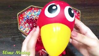 RED Slime ! Mixing Random Things into GLOSSY Slime ! Satisfying Slime Videos #314