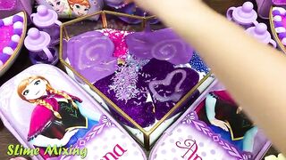 FROZEN PURPLE Slime ! Mixing Random Things into GLOSSY Slime ! Satisfying Slime Videos #312