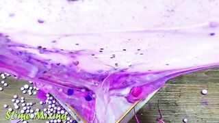 FROZEN PURPLE Slime ! Mixing Random Things into GLOSSY Slime ! Satisfying Slime Videos #312