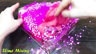 PINK Slime ! Mixing Random Things into GLOSSY Slime ! Satisfying Slime Videos #310