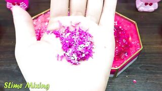 PINK HELLO KITTY Slime ! Mixing Random Things into GLOSSY Slime ! Satisfying Slime Videos #306