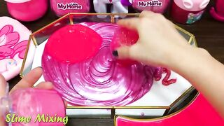 PINK PONY Slime ! Mixing Random Things into GLOSSY Slime ! Satisfying Slime Videos #305