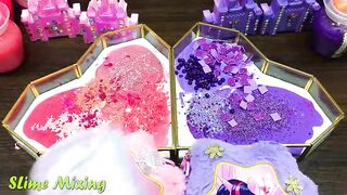 PINK ELSA vs PURPLE PONY ! Mixing Random Things into GLOSSY Slime ! Satisfying Slime Videos #304