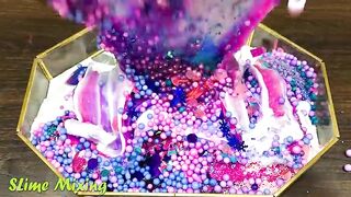 BLUE vs PINK vs PURPLE ! Mixing Random Things into GLOSSY Slime ! Satisfying Slime Videos #302