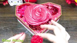 RED Slime ! Mixing Random Things into FLUFFY Slime ! Satisfying Slime Videos #300