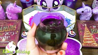 PURPLE PONY Slime ! Mixing Random Things into STORE BOUGHT Slime ! Satisfying Slime Videos #296