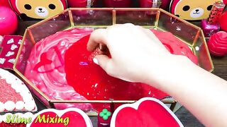 RED RABBIT Slime ! Mixing Random Things into STORE BOUGHT Slime ! Satisfying Slime Videos #295