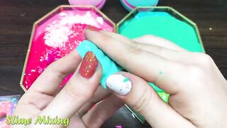 MINT vs PINK ! Mixing Random Things into CLEAR Slime ! Satisfying Slime Videos #294