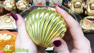 GOLD LION Slime ! Mixing Random Things into GLOSSY Slime ! Satisfying Slime Videos #289