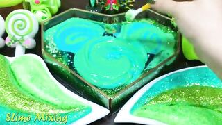 GREEN PEACOCK Slime ! Mixing Random Things into STORE BOUGHT Slime! Satisfying Slime Videos #283