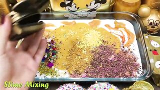 GOLD MICKEY ! Mixing Random Things into GLOSSY Slime! Satisfying Slime Videos #276