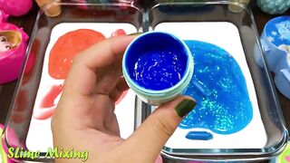 PINK vs BLUE FROZEN ! Mixing Random Things into GLOSSY Slime ! Satisfying Slime Videos #270