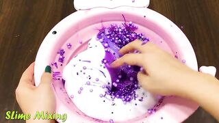 PURPLE FANTA ! Mixing Random Things into GLOSSY Slime! Satisfying Slime Videos #264