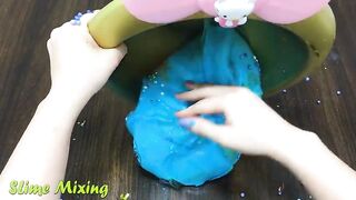 BLUE FROZEN vs GOLD HELLO KITTY ! Mixing CLEAR Slime with Many Things ! Satisfying Slime, ASMR Slime