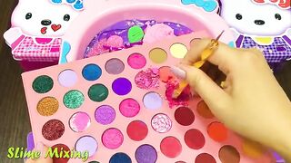 HELLO KITTY PINK vs PURPLE ! Mixing CLEAR Slime with Many Things ! Satisfying Slime, ASMR Slime #255