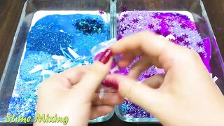 BLUE and PURPLE ! Mixing Random Things into GLOSSY Slime! Satisfying Slime Videos #253