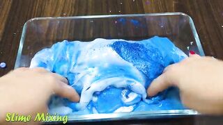 BLUE and PURPLE ! Mixing Random Things into GLOSSY Slime! Satisfying Slime Videos #253