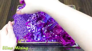 PURPLE Slime ! Mixing Random Things into CLEAR Slime! Satisfying Slime Videos #249