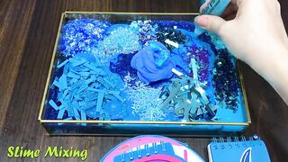 BLUE RAINBOW Slime ! Mixing Random Things into CLEAR Slime ! Satisfying Slime Videos #247