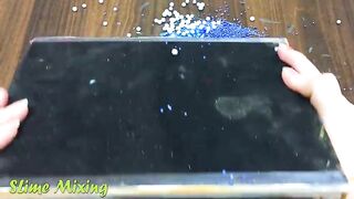 BLUE RAINBOW Slime ! Mixing Random Things into CLEAR Slime ! Satisfying Slime Videos #247