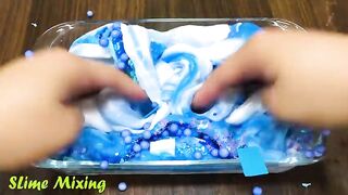 BLUE vs PURPLE ! Mixing Random Things into GLOSSY Slime ! Satisfying Slime Videos #246