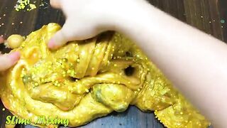 GOLD PIG ! Mixing Random Things into GLOSSY Slime ! Satisfying Slime Videos #245