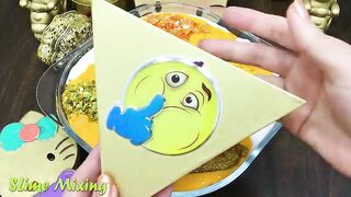 GOLD HELLO KITTY Slime ! Mixing Random Things into FLUFFY Slime ! Satisfying Slime Videos #241