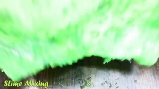 GREEN vs RED ! Mixing Random Things into GLOSSY Slime ! Satisfying Slime Videos #239