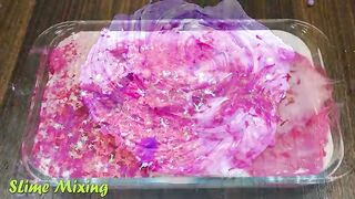 PINK vs PURPLE ! Mixing Random Things into GLOSSY Slime ! Satisfying Slime Videos #238