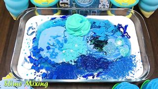 BLUE Slime ! Mixing Random Things into GLOSSY Slime ! Satisfying Slime Videos #237