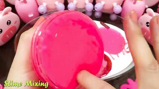 PINK PIG Slime ! Mixing Random Things into GLOSSY Slime ! Satisfying Slime Videos #236