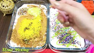 GOLD vs RAINBOW ! Mixing Random Things into GLOSSY Slime ! Satisfying Slime Videos #235