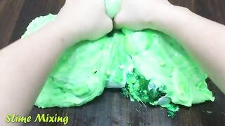 GREEN Slime ! Mixing Random Things into GLOSSY Slime ! Satisfying Slime Videos #231