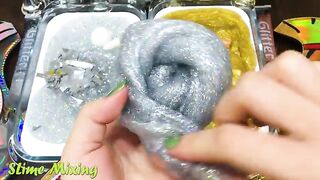 GOLD vs SILVER ! Mixing Random Things into GLOSSY Slime ! Satisfying Slime Videos #230