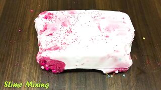 PINK Slime ! Mixing Random Things into GLOSSY Slime ! Satisfying Slime Videos #224