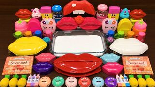 LIPS Slime ! Mixing Random Things into GLOSSY Slime ! Satisfying Slime Videos #216