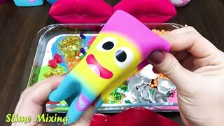 LIPS Slime ! Mixing Random Things into GLOSSY Slime ! Satisfying Slime Videos #216