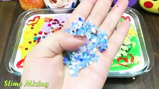 Mixing Random Things into GLOSSY Slime ! Satisfying Slime Videos #215