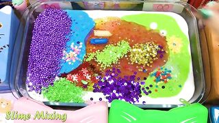 CAT Slime ! Mixing Random Things into GLOSSY Slime ! Satisfying Slime Videos #211