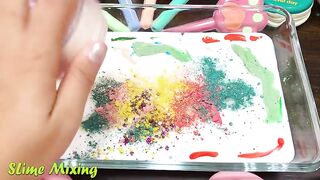 Mixing Random Things into GLOSSY Slime ! Slime Smoothie Satisfying Slime Videos #198