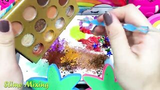 Mixing Random Things into GLOSSY Slime ! Slime Smoothie Satisfying Slime Videos #197